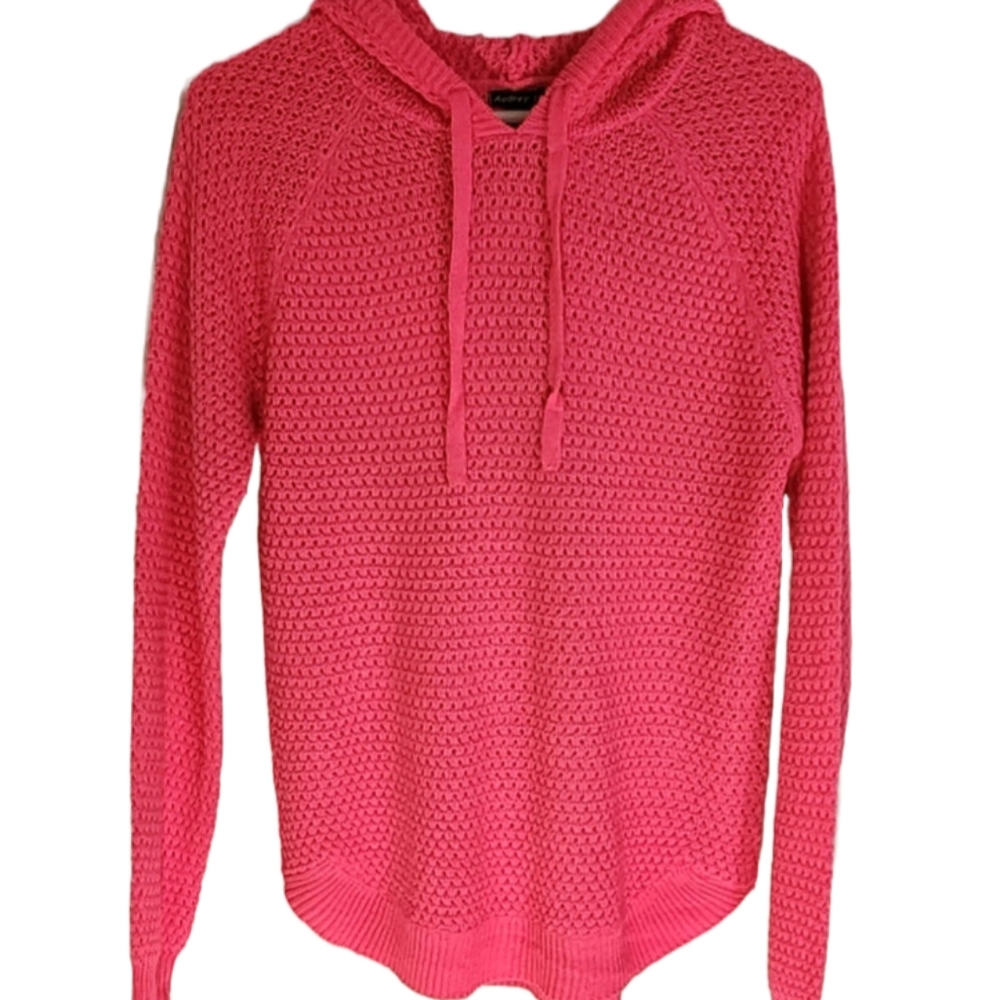 Audrey Lane Junior Knit Hoodie Sweater  size M